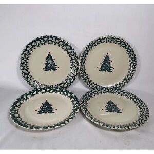 Tienshan Winter Wonderland Folk Craft Lunch/Salad Plates - 4